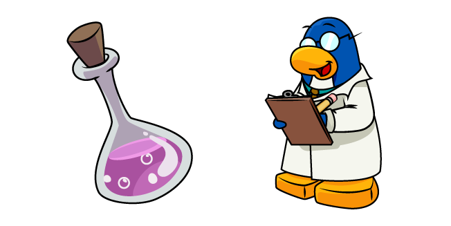 Club Penguin Gary and a Potion Flask