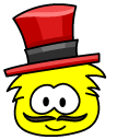 Club Penguin Great Puffle Circus Ringmaster and Wand cursor