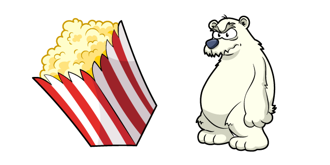 Club Penguin Herbert P. Bear and Popcorn