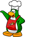 Club Penguin Pizza Chef and Pizza cursor