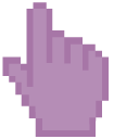 African Violet Pixel cursor