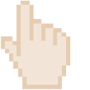 Almond Beige Pixel cursor