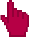 Amaranth Red Pixel cursor
