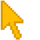 Amber Orange Pixel pointer