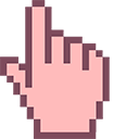 Baby Pink Pixel cursor