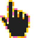 Beach Sunset Pixel cursor