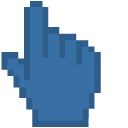 Bice Blue Pixel cursor