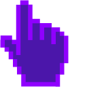 Blue Indigo Pixel cursor