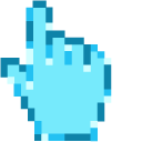 Blue Macaron Pixel cursor