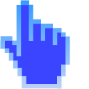 Blue Waves Pixel cursor
