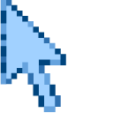 Blue Winter Lake Pixel pointer