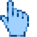 Blue Winter Lake Pixel cursor