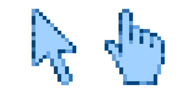 Blue Winter Lake Pixel