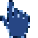 Blueberry Pixel cursor