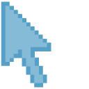 Carolina Blue Pixel pointer