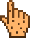 Chocolate Chip Cookie Pixel cursor