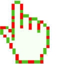 Christmas Candy Pixel cursor