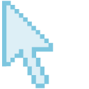 Color Pixels Alice Blue pointer