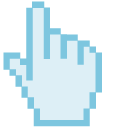 Color Pixels Alice Blue cursor