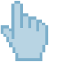 Columbia Blue Pixel cursor