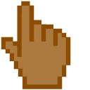 Copper Brown Pixel cursor
