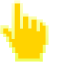 Cyber Yellow Pixel cursor