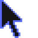 Dodger Blue Pixel pointer