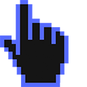 Dodger Blue Pixel cursor