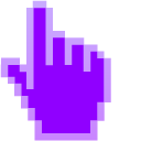 Electric Violet Pixel cursor