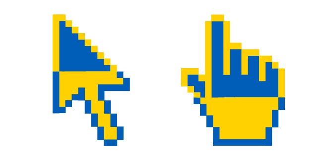 Freedom Blue and Energizing Yellow Pixel