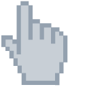 French Gray Pixel cursor