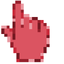 Indian Red Pixel cursor