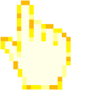 Ivory Yellow Pixel cursor