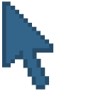 Lapis Lazuli Blue Pixel pointer