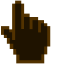 Licorice Black Pixel cursor