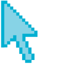 Light Blue Pixel pointer
