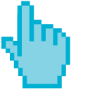 Light Blue Pixel cursor