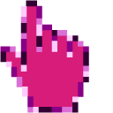 Magenta Roses Mix Pixel cursor