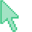 Magic Mint Green Pixel pointer
