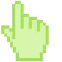 Mindaro Green Pixel cursor