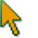 Orange Fruit Pixel pointer