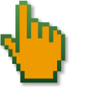 Orange Fruit Pixel cursor