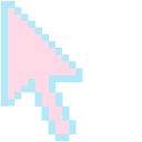 Pastel Blue and Pink Tones Pixel pointer