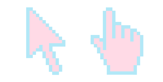 Pastel Blue and Pink Tones Pixel