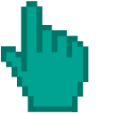 Persian Green Pixel cursor