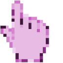 Pink Lavender Pixel cursor