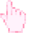 Pink Sakura Blossom Pixel cursor
