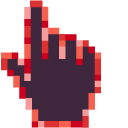 Poppy Flower Pixel cursor