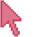 Puce Pink Pixel pointer