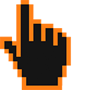 Pumpkin Pixel cursor